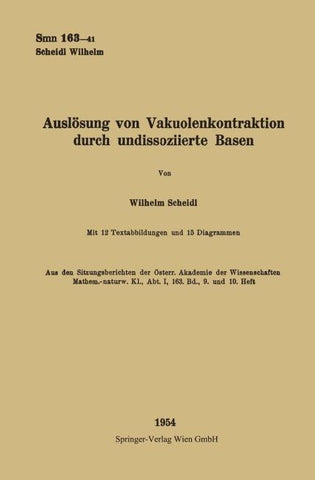 Auslösung von Vakuolenkontraktion Durch Undissoziierte Basen