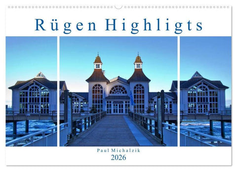 Rügen Highlights (Wandkalender 2026 DIN A2 quer), CALVENDO Monatskalender