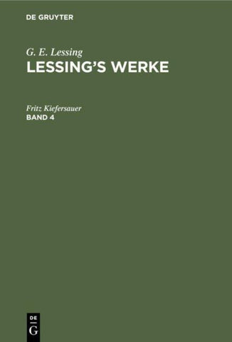 Lessing’s Werke. Band 4