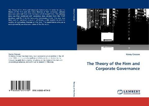 The Theory of the Firm and Corporate Governance