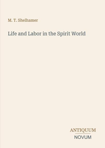 Life and Labor in the Spirit World