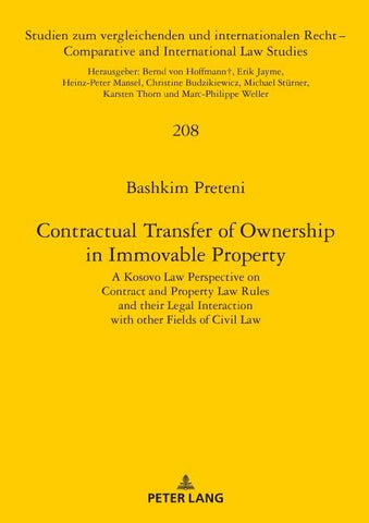 Contractual Transfer of Ownership in Immovable Property