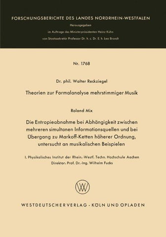 Theorien zur Formalanalyse mehrstimmiger Musik