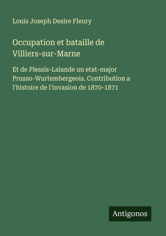 Occupation et bataille de Villiers-sur-Marne