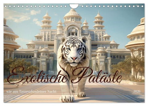 Exotische Paläste (Wandkalender 2026 DIN A4 quer), CALVENDO Monatskalender