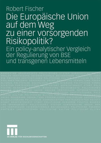 Die Europäische Union auf dem Weg zu einer vorsorgenden Risikopolitik?