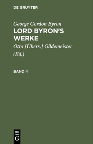 Lord Byron’s Werke. Band 4