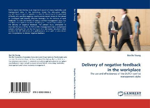 Delivery of negative feedback in the workplace