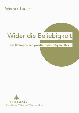 Wider die Beliebigkeit