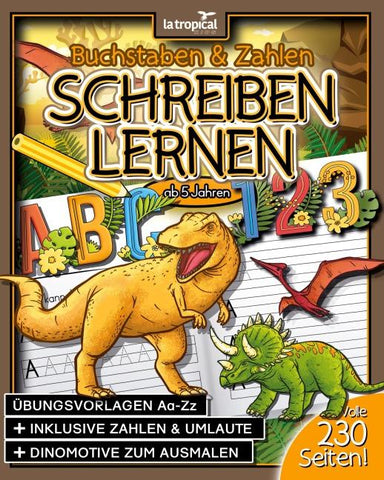Buchstaben und Zahlen schreiben lernen ab 5 Jahren