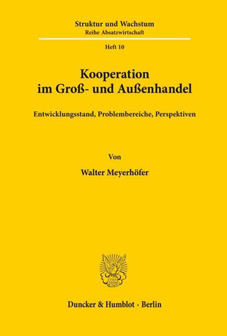 Kooperation im Groß- und Außenhandel.