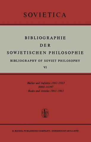 Bibliographie der Sowjetischen Philosophie