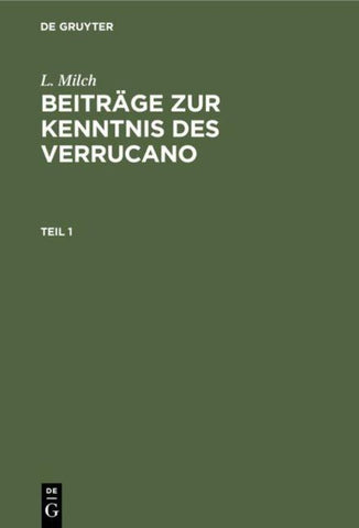Beiträge zur Kenntnis des Verrucano. Teil 1