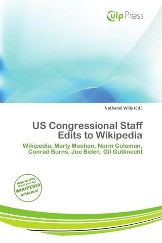 US Congressional Staff Edits to Wikipedia