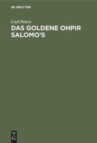 Das Goldene Ohpir Salomo’s