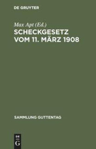 Scheckgesetz vom 11. März 1908