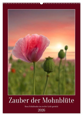 Zauber der Mohnblüte (Wandkalender 2026 DIN A2 hoch), CALVENDO Monatskalender