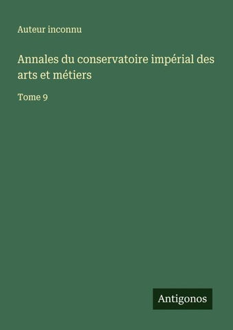 Annales du conservatoire impérial des arts et métiers