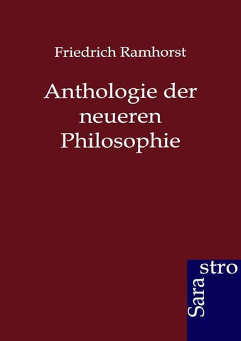 Anthologie der neueren Philosophie