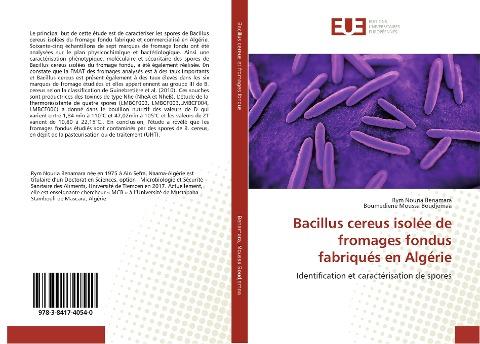 Bacillus cereus isolée de fromages fondus fabriqués en Algérie