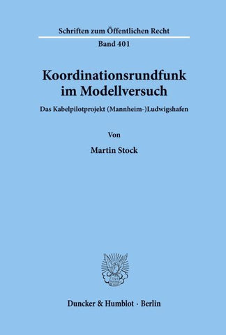 Koordinationsrundfunk im Modellversuch.