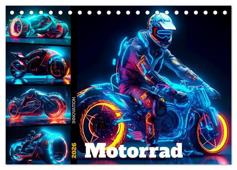 Motorrad Innovation (Tischkalender 2026 DIN A5 quer), CALVENDO Monatskalender