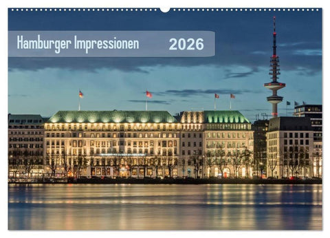 Hamburger Impressionen 2026 (Wandkalender 2026 DIN A2 quer), CALVENDO Monatskalender