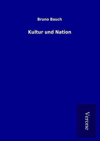 Kultur und Nation