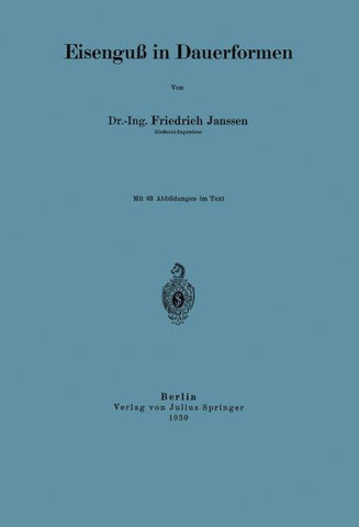 Eisenguß in Dauerformen