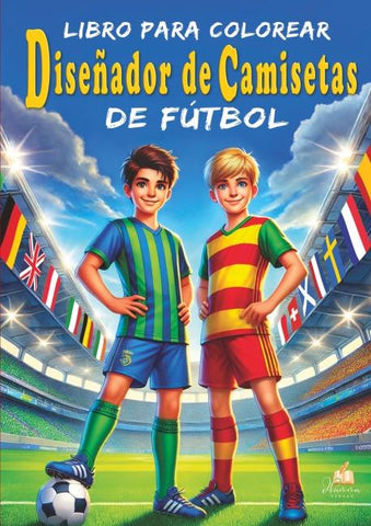 Libro para colorear de fútbol - Diseñador de camisetas