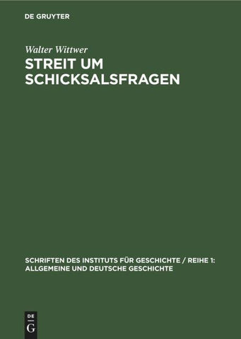 Streit um Schicksalsfragen