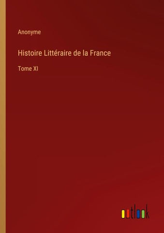 Histoire Littéraire de la France