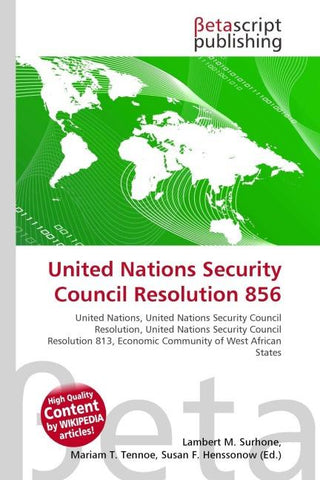 United Nations Security Council Resolution 856
