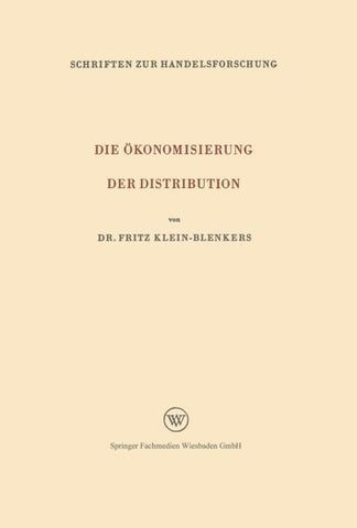 Die Ökonomisierung der Distribution