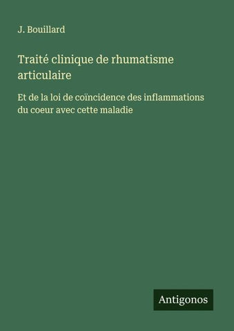 Traité clinique de rhumatisme articulaire