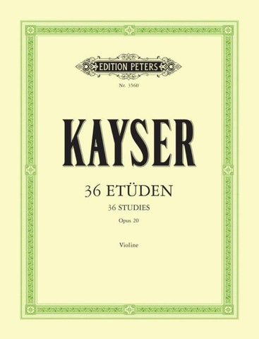 36 Etüden op. 20 "Für die Violine""