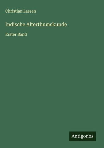 Indische Alterthumskunde