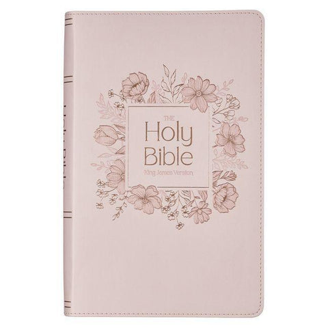 KJV Bible Giant Print Standard-Size (Faux Leather, Pink)