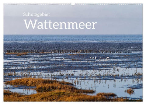 Schutzgebiet Wattenmeer (Wandkalender 2026 DIN A2 quer), CALVENDO Monatskalender