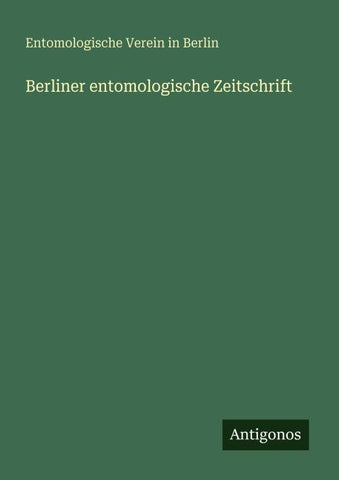 Berliner entomologische Zeitschrift