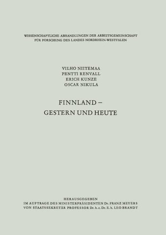 Finnland — gestern und heute
