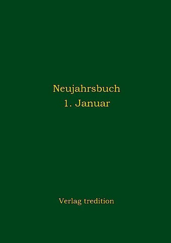 Neujahrsbuch 1. Januar
