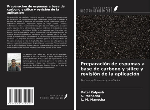Preparación de espumas a base de carbono y sílice y revisión de la aplicación