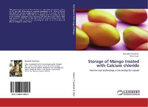 Storage of Mango treated with Calcium chloride