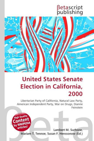 United States Senate Election in California, 2000