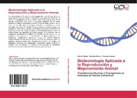 Biotecnología Aplicada a la Reproducción y Mejoramiento Animal