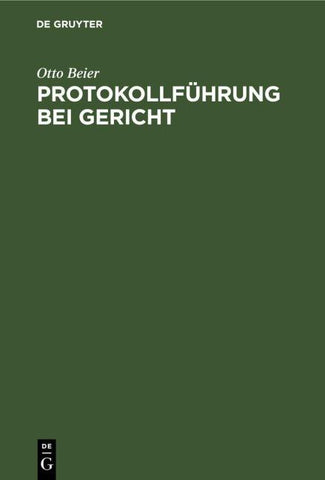 Protokollführung bei Gericht