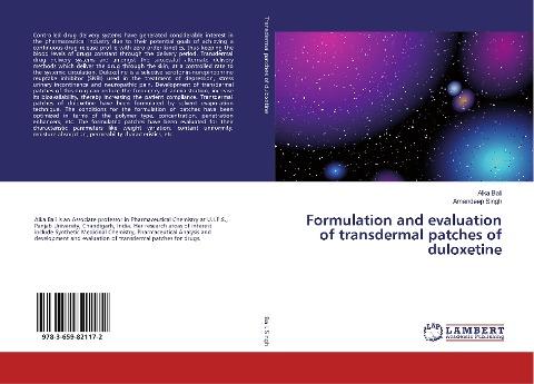 Formulation and evaluation of transdermal patches of duloxetine