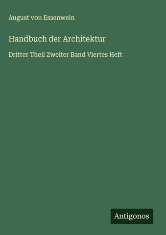 Handbuch der Architektur