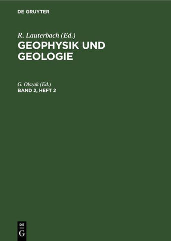 Geophysik und Geologie. Band 2, Heft 2